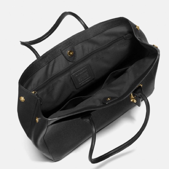 New w/tags Coach Carryall Tote Black - Picture 7 of 8